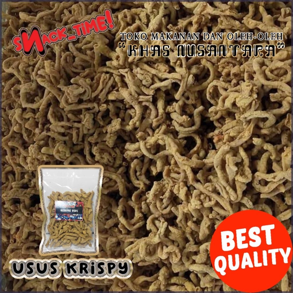 

SNACK_TIME! KERIPIK USUS KRISPY 100 / 250 / 500 gram