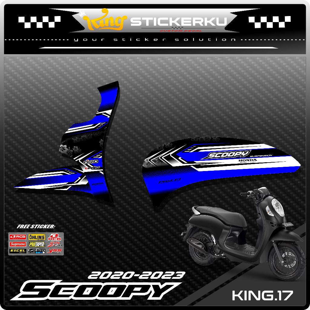 (COD) Stiker Scoopy New 2020-2023 Decal Striping Standar Scoopy New Premium Racing. KS.017