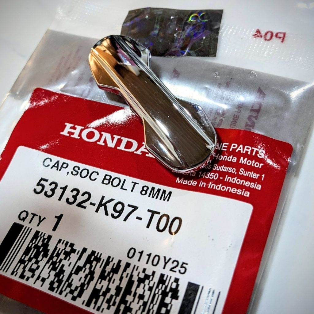 Tutup Baut Stang PCX 150 & PCX 160, Tutup Stang Chrome PCX 150 & PCX 160, Tutup Raiser atas PCX, Gar