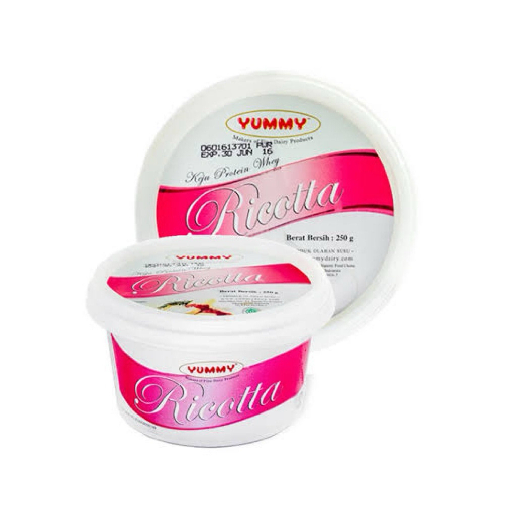 

Ricotta Cheese Yummy / Keju Ricotta Yummy 250 Gram