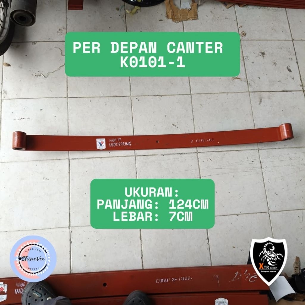 Per Depan Canter PS125 No 1 / Per Mitsubishi Canter PS125 K0101 - 1 / Pir Induk Coltdiesel PS125 Per