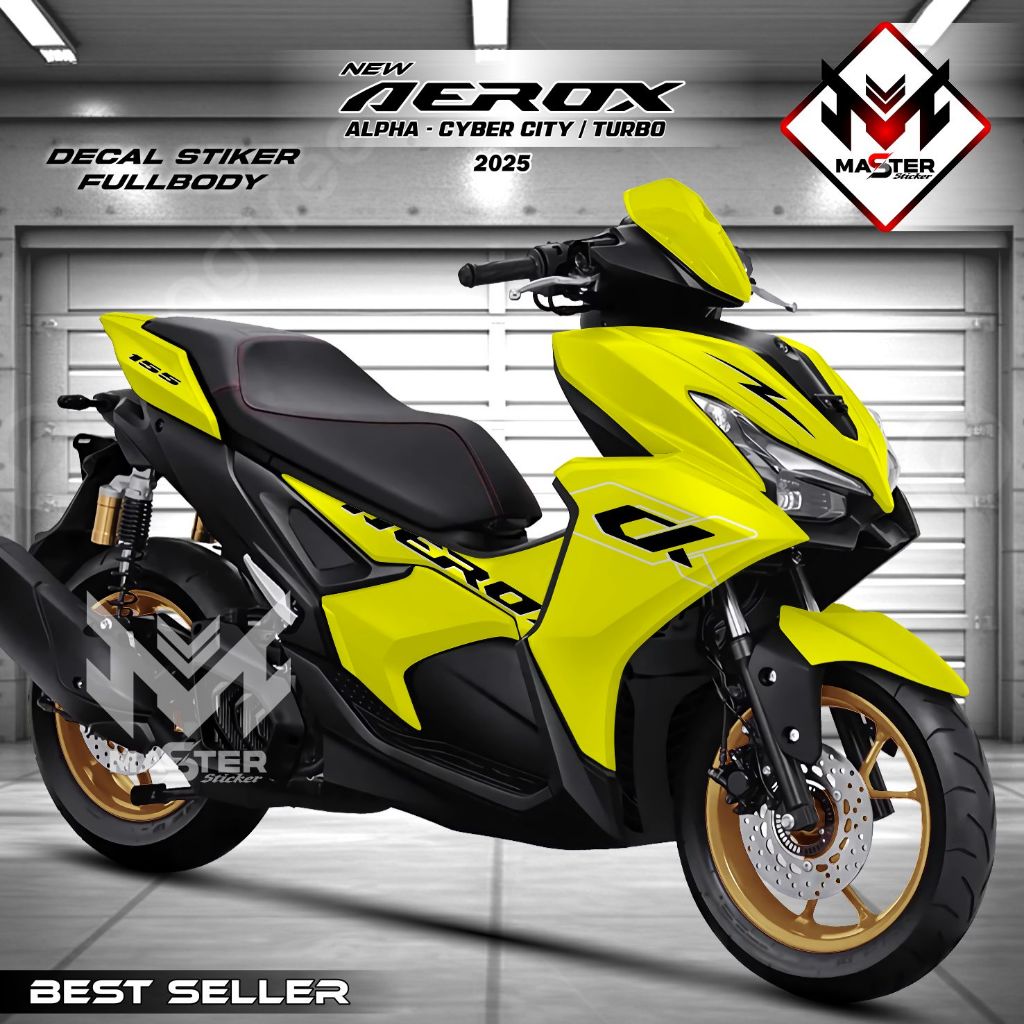 Decal Aerox Alpha 2025 Fullbody Stiker Variasi New Aerox Alpha Turbo Cyber City Full Body