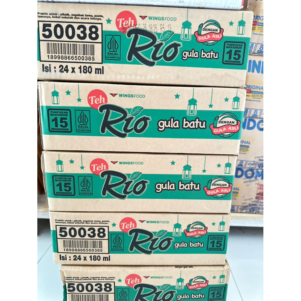 

PROMO !! Teh Rio Gula Batu 1dus Termurah isi 24cup / TEH RIO GELAS