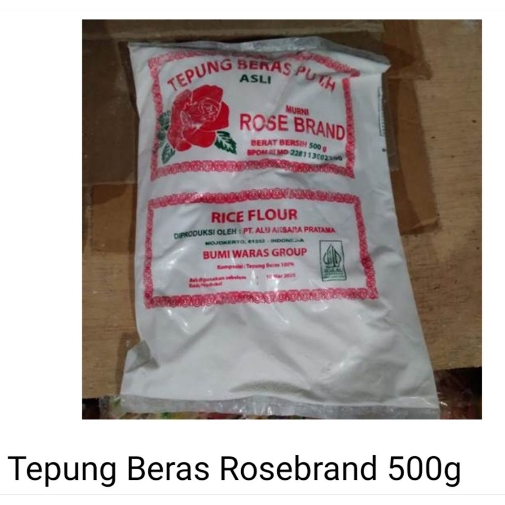 

Tepung beras rosebrand 500 gram
