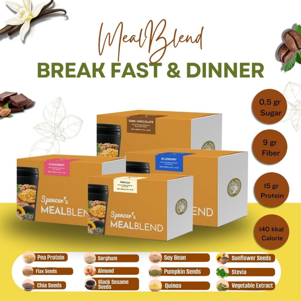 

Spencer's MealBlend Complete Nutrition Meal Lengkapi Nutrisi Harian Alami