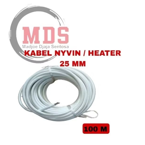 kabel nyvin 25mm / kabel tahan panas 25mm / kabel nyvin 25mm / kabel heater 25mm / 100m