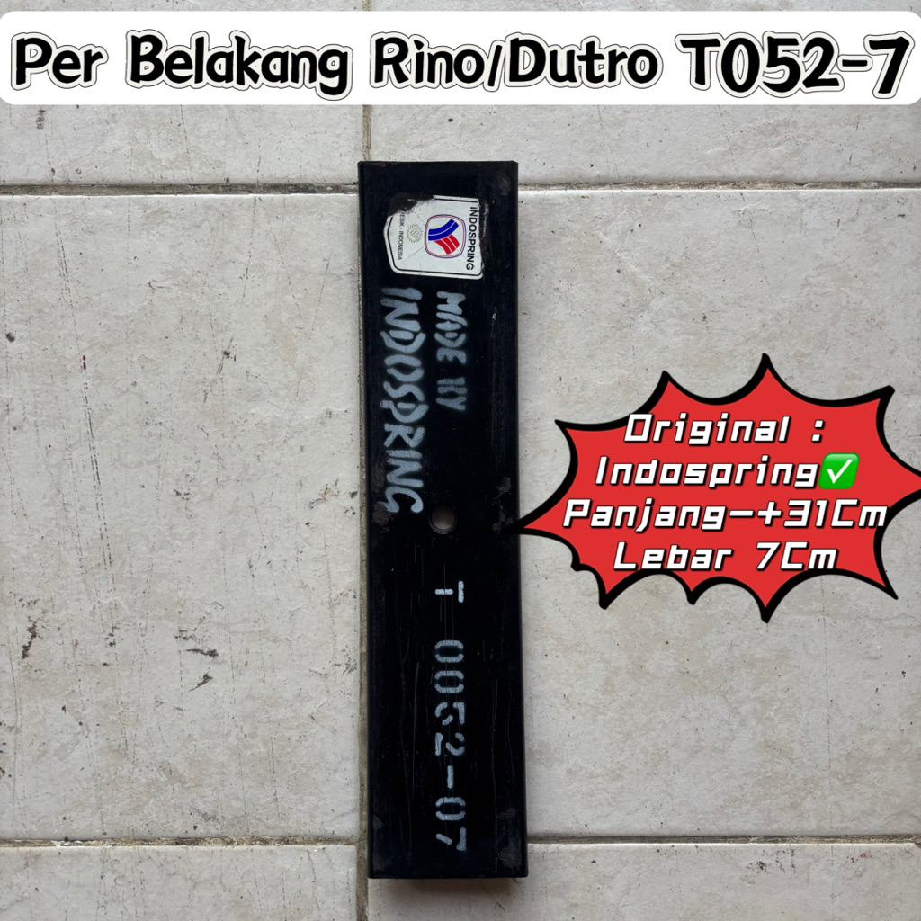 per belakang rino nomer 7 t52-07 merk indospring / per induk belakang rino nomer 7 / per daun rino b