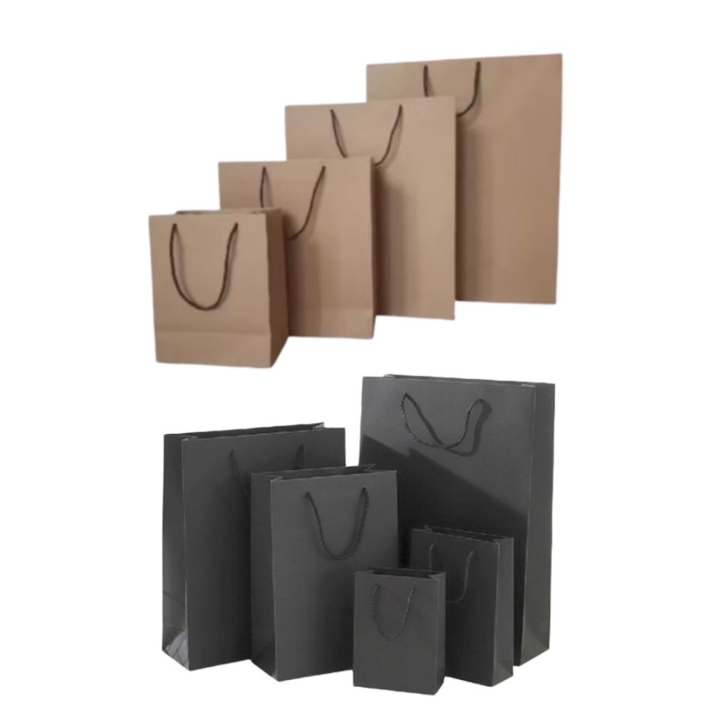 

[REJECT/DEFECT LAYAK PAKAI] Paper Bag Hitam & Coklat
