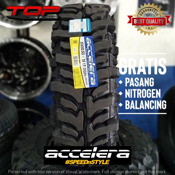 BAN TANAH ACCELERA BADAK X-TREME 31 10.5 BAN CANGKUL R15 31 10.5