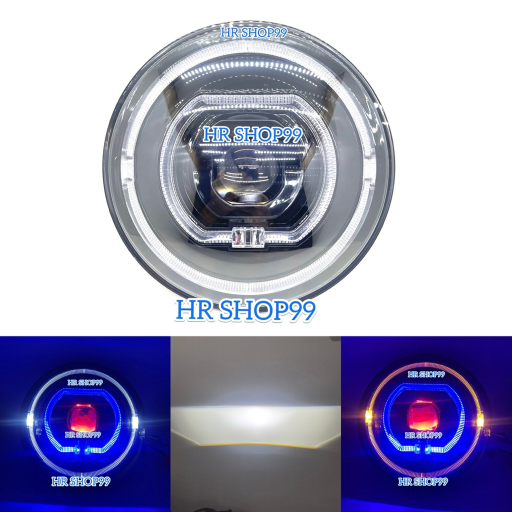 Lampu Depan Bulat 7inch Projector Biled 7 inch Bulat Motor mobil Harley Jeep Katana Hi Low