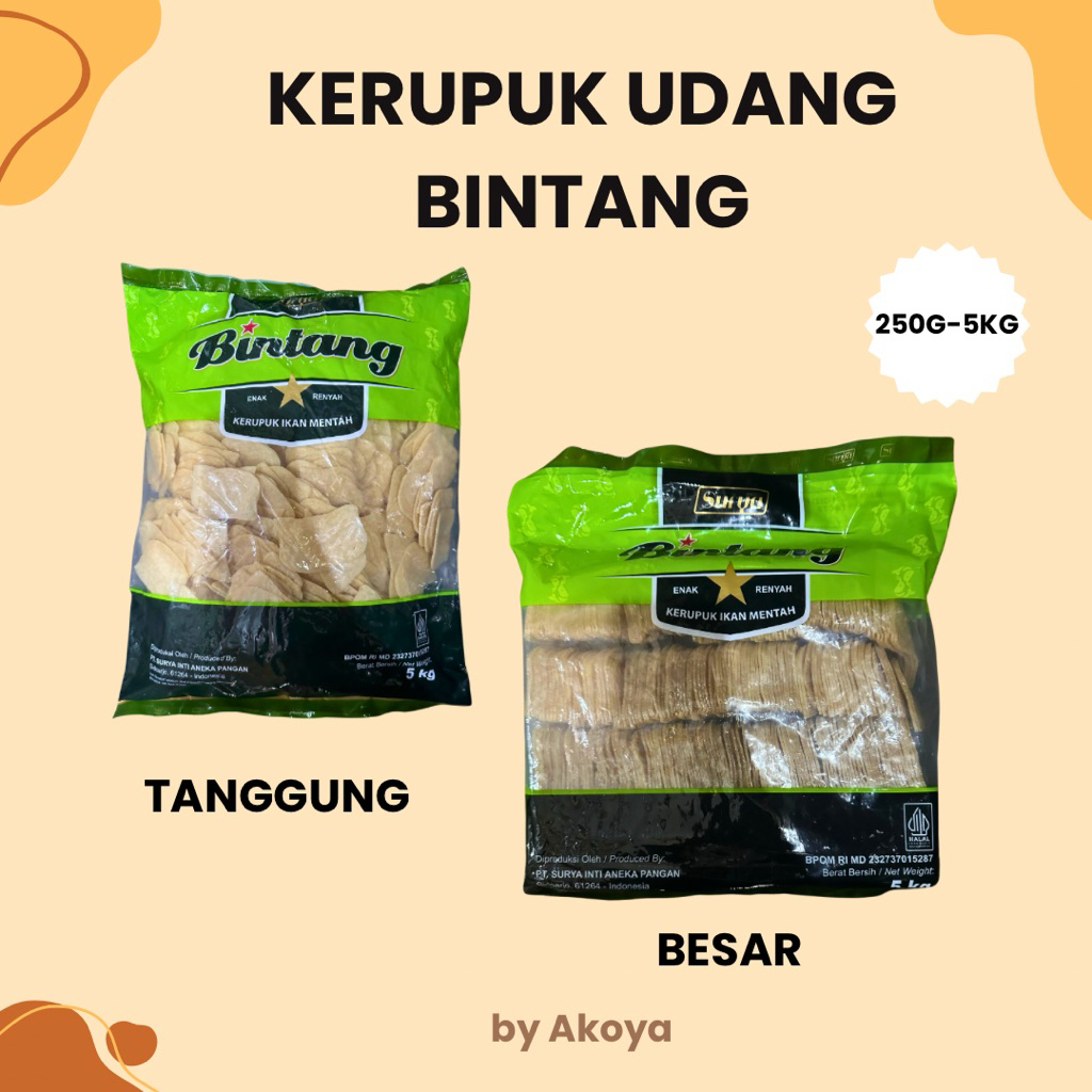 

250G KERUPUK UDANG BINTANG