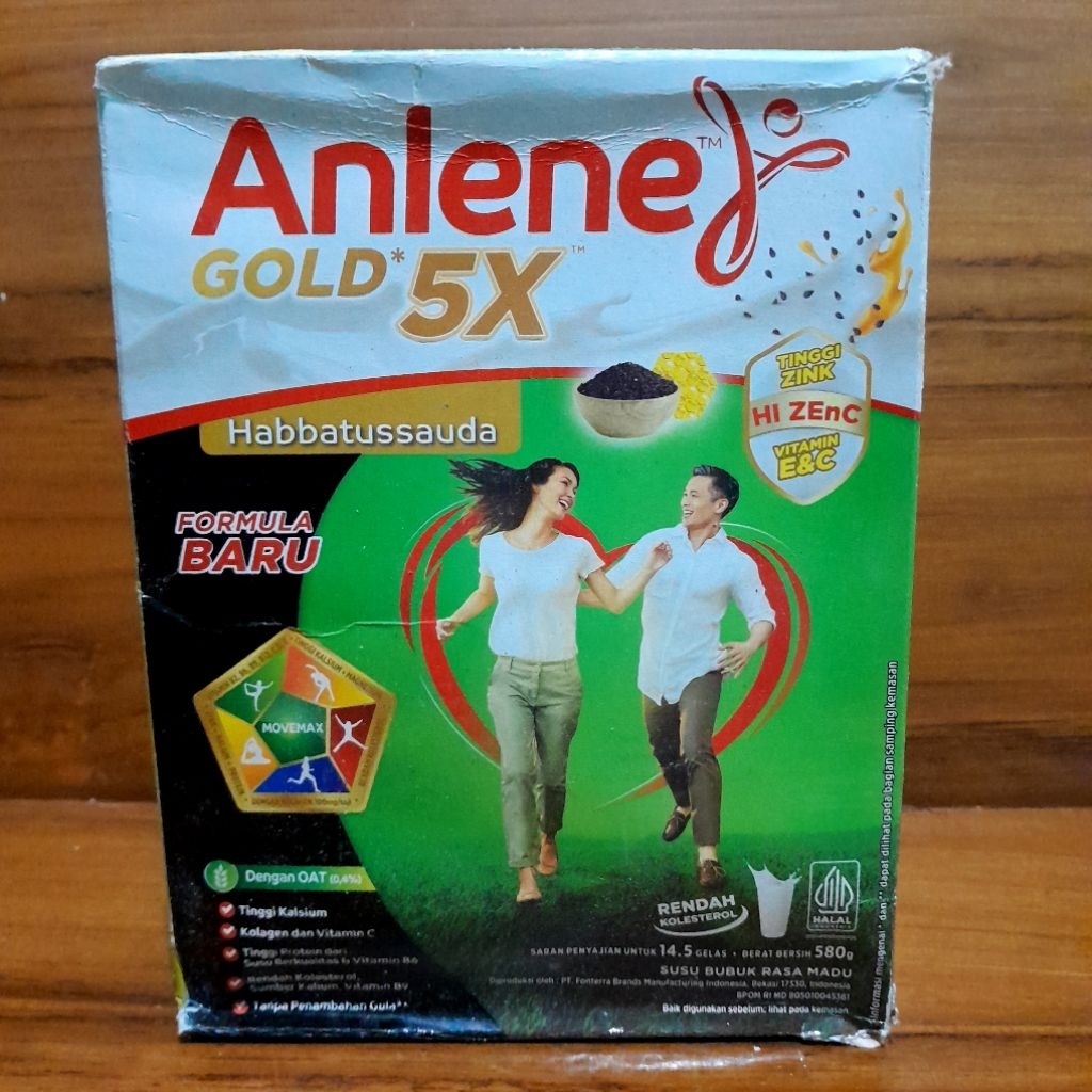 

Anlene gold 5x habbatussuda 580g
