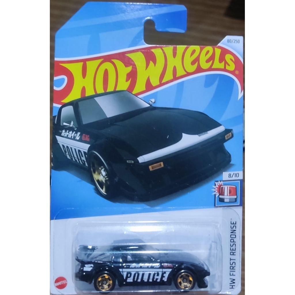 Hot wheels Mazda RX-7 Police Hitam