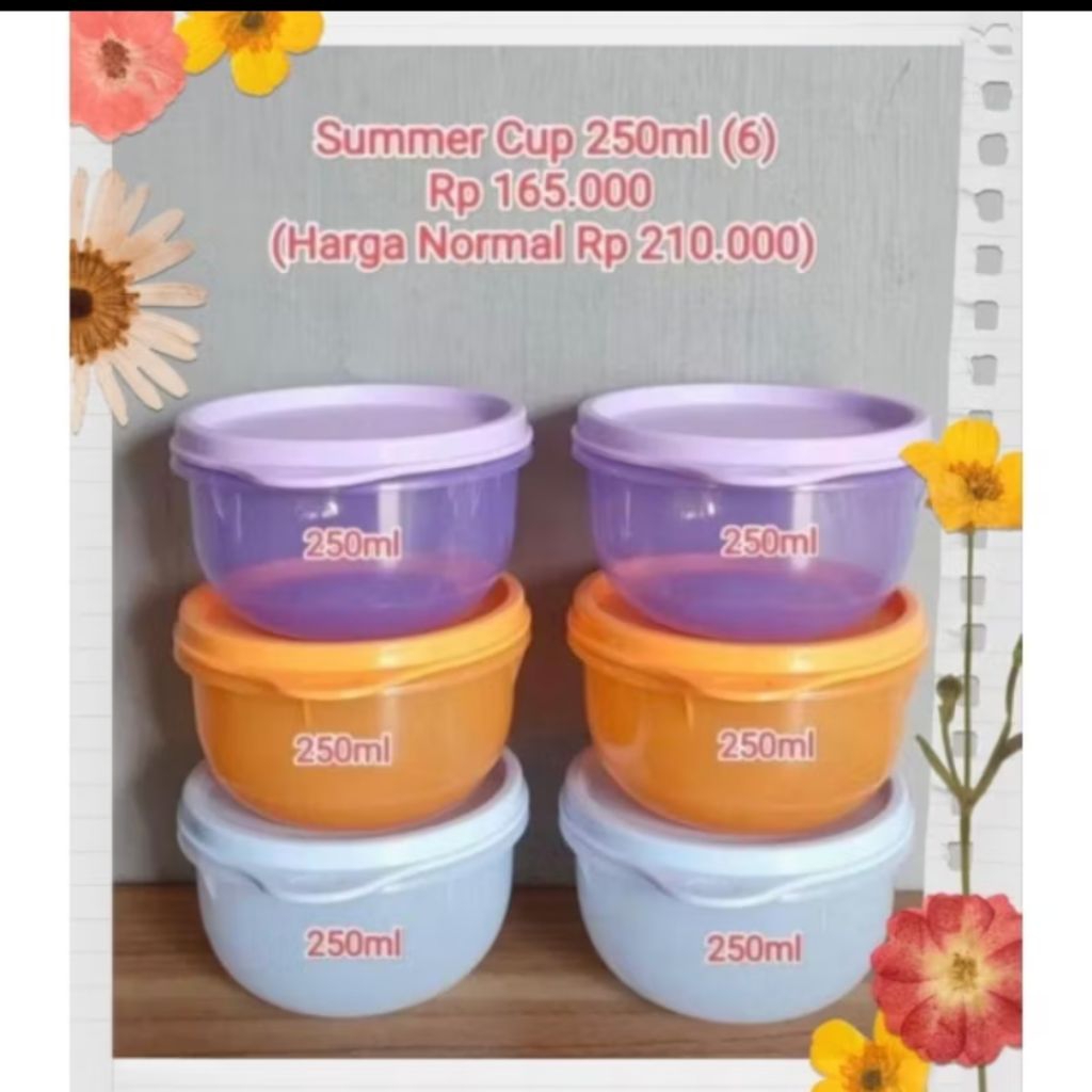 summer cup tempat MPASI Tupperware