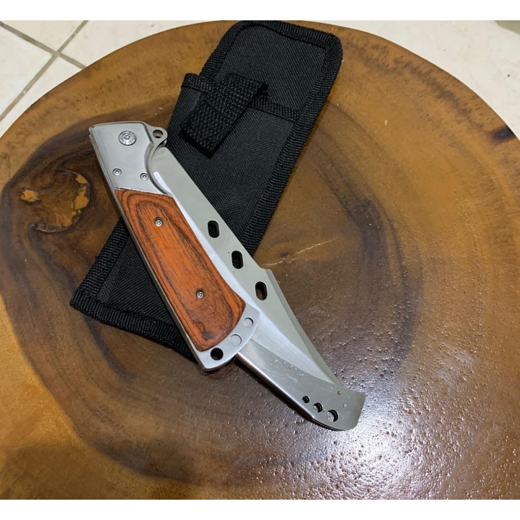 KNIFEZEE Pisau Outdor Lipat Berburu Survival Camping Doom Blade