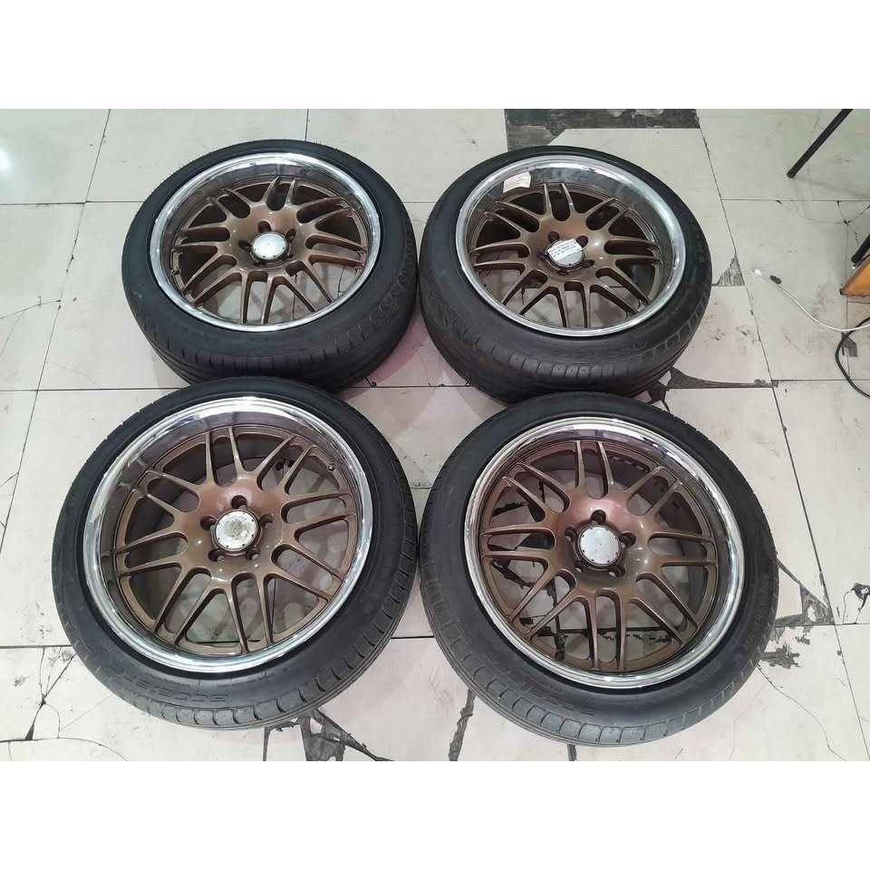 VELG MOBIL EGOIS RING 19 LEBAR 8,5/9,5 PCD 5X112 ET35/45 BAN PHI 235 45 R19 INNOVA RUSH TERIOS HRV
