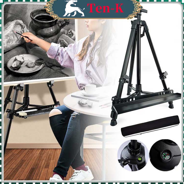 

KODE Q15F Tripod Banner Tripod Frame Easel Lukis Kanvas Lukisan Easel Melukis Standing