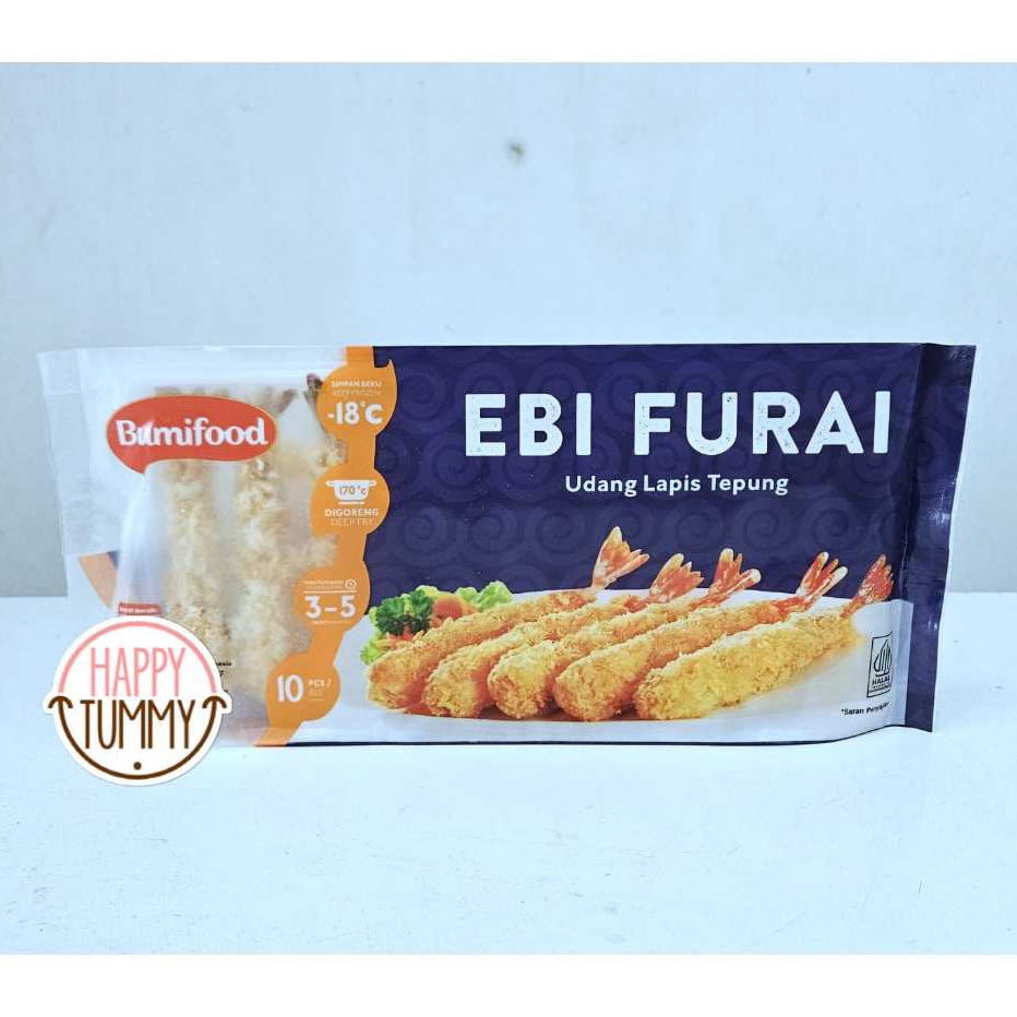 

Hot Sale Bumifood ebi furai 22gr 1pcs udang lapis tepung frozen food