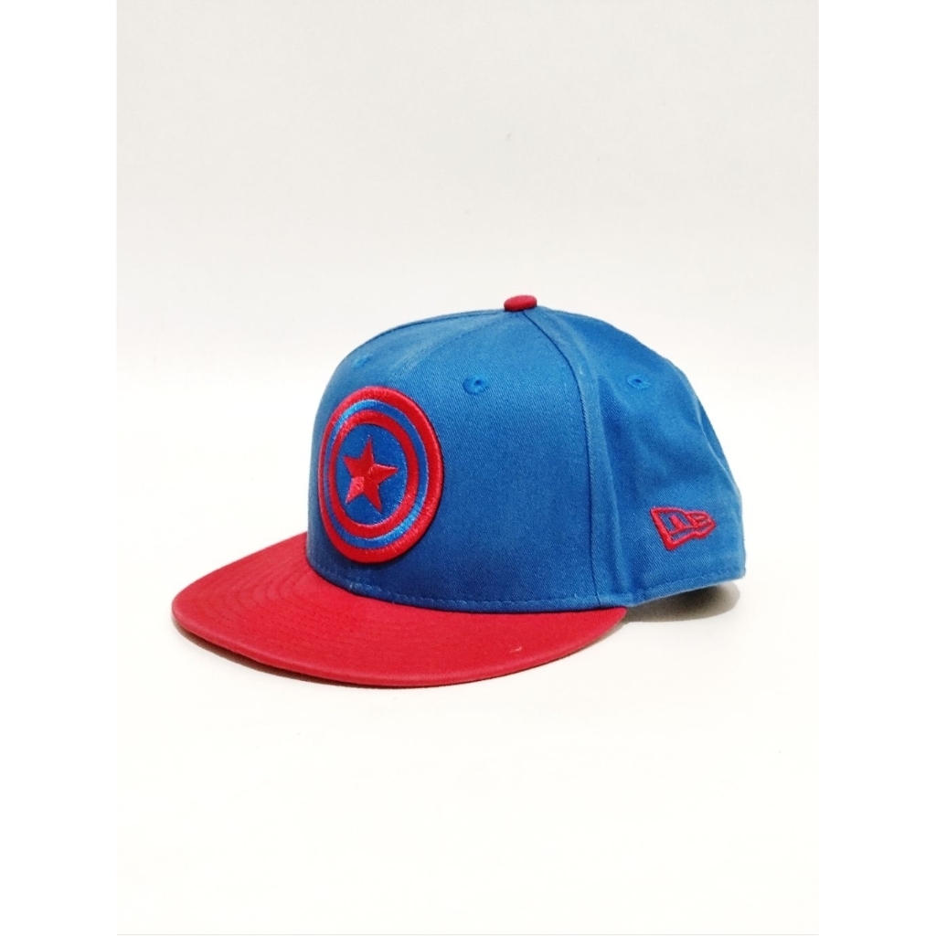 Topi snapback new era  marvel captain amerika