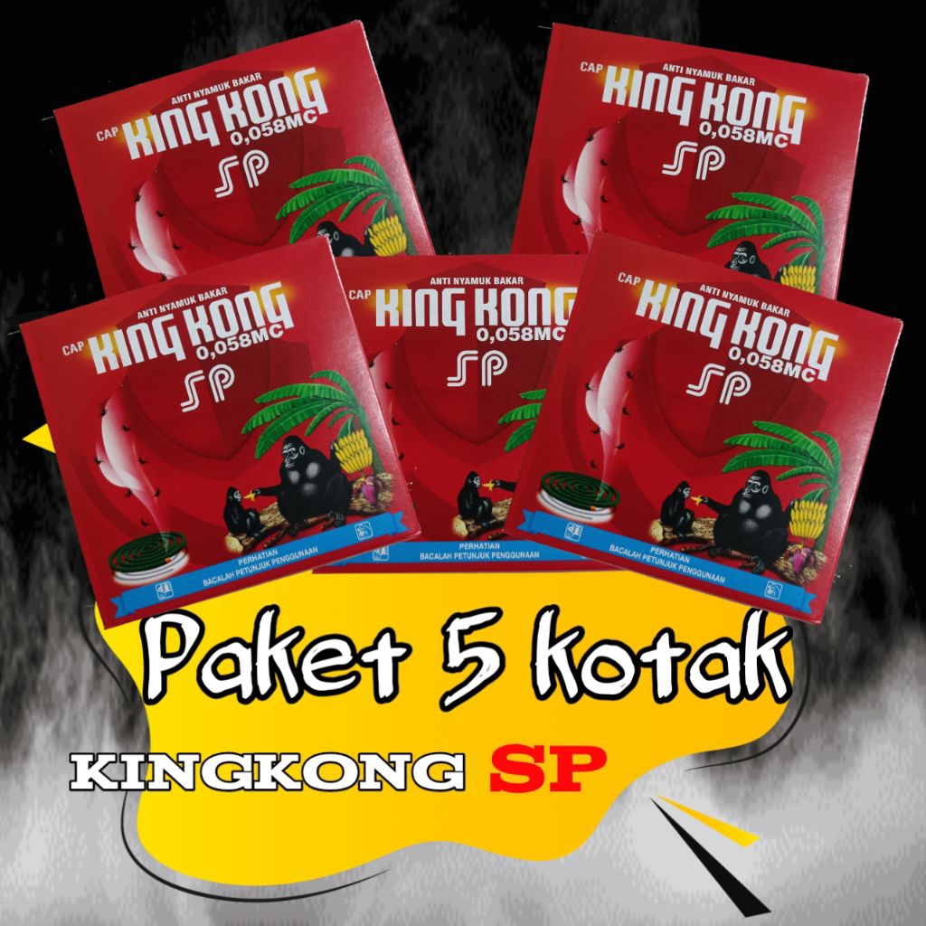 Kingkong SP -  Kingkong Standar Obat Nyamuk Bakar Paket 5 Kotak