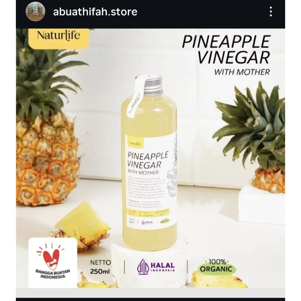

Cuka Nanas/ pineaple vinegar with mother