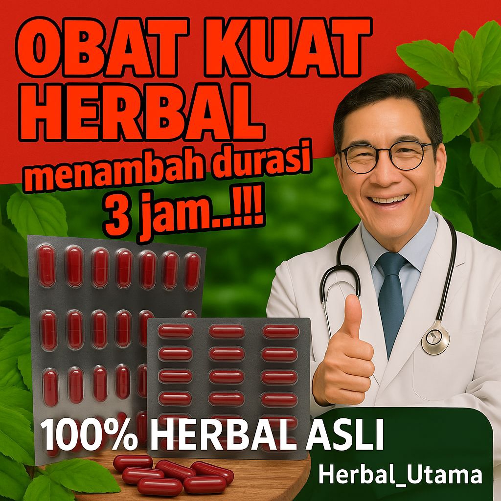 KAPSUL OBAT KUAT TAHAN LAMA PRIA DEWASA ISI 24 KAPSUL [PRIVASI PRODUK AMAN] [MERAH]