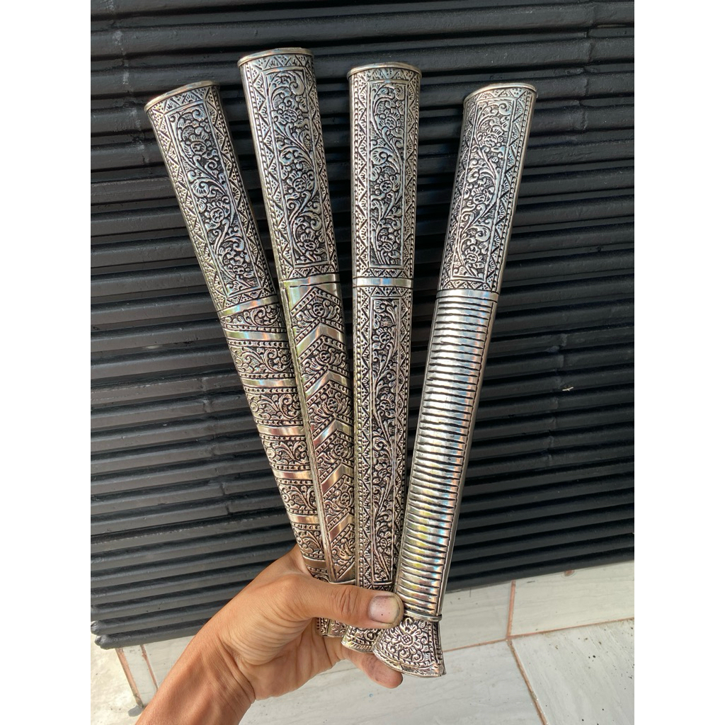 pendok bugis lapis perak panjang 35cm