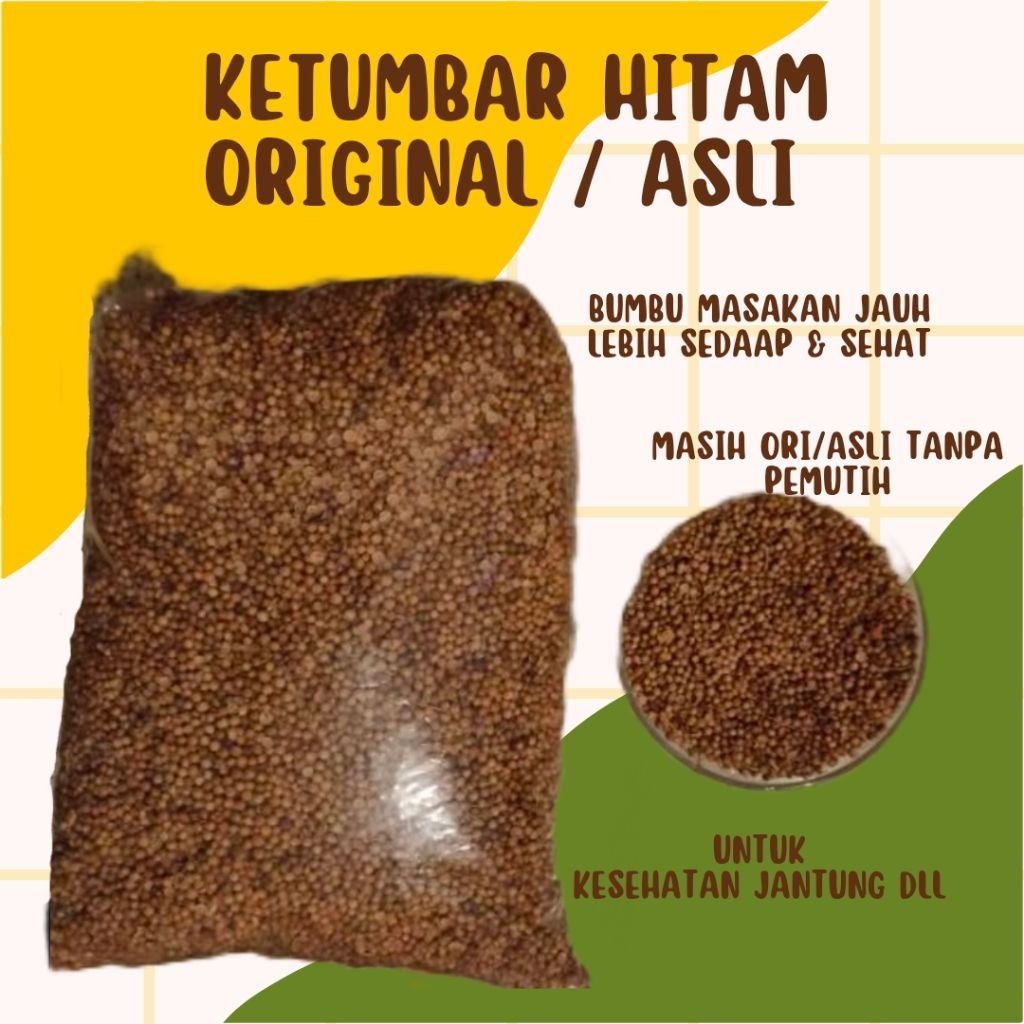 

Ketumbar hitam 1kg ori/asli/ murni coriander
