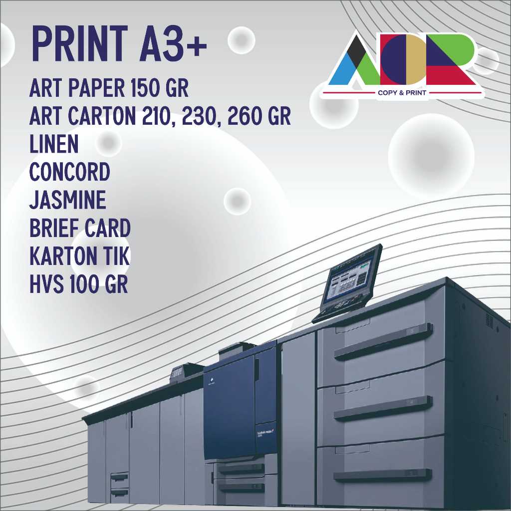 

PRINT A3+ ART PAPER 150 GR ART CARTON 210, 230, 260 GR LINEN CONCORD JASMINE KARTON TIK HVS 100 GR