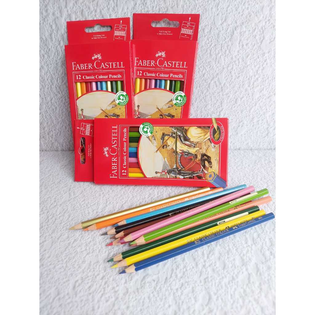 

Pensil Warna Faber Castell Set 12 Pcs / Color Pencils