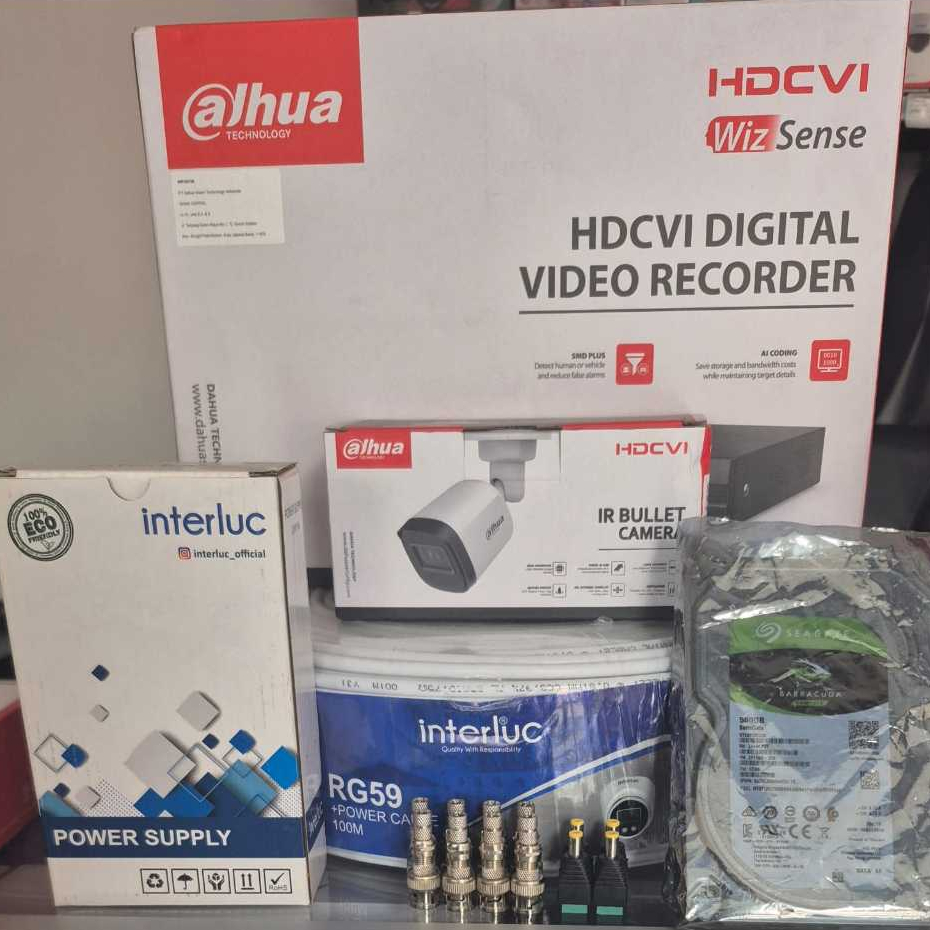 PAKET CCTV 1CH DAHUA BARANG ASLI BERGARANSI RESMI