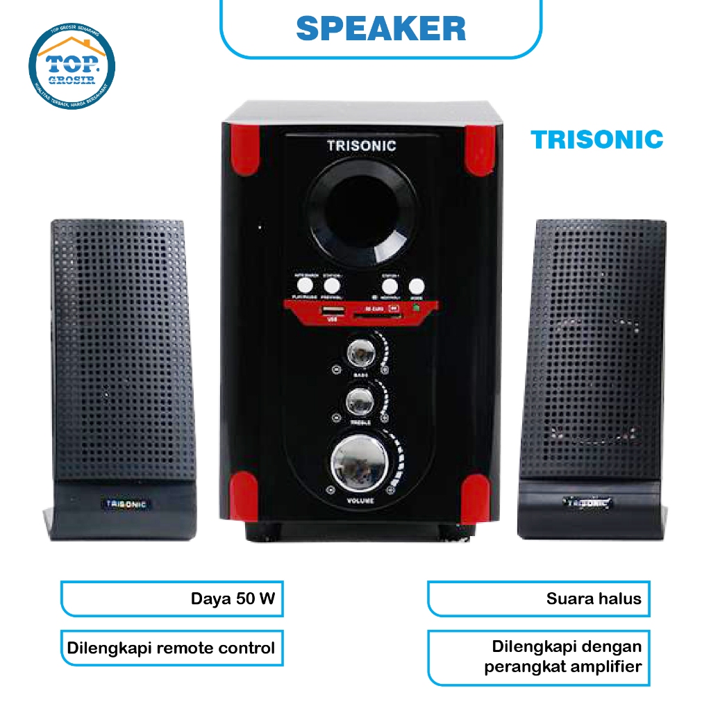 SPEAKER TRISONIC T-188R / REKOMENDASI SPEAKER MURAH/ SPEAKER TERMURAH BERGARANSI