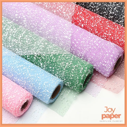 

Roll Flower Wrapping Tile Salju Snow Mesh Korean Wrapping Tile Salju Buket Bunga