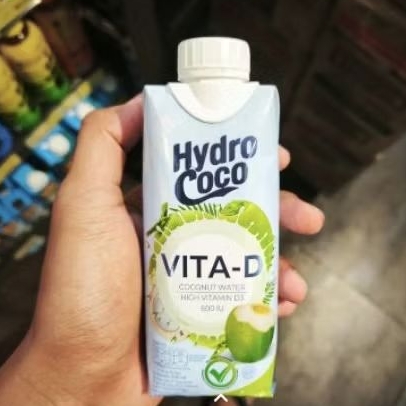 

Hydro coco Vita D coconut water | minuman air kelapa high vitamin D3 330 ml