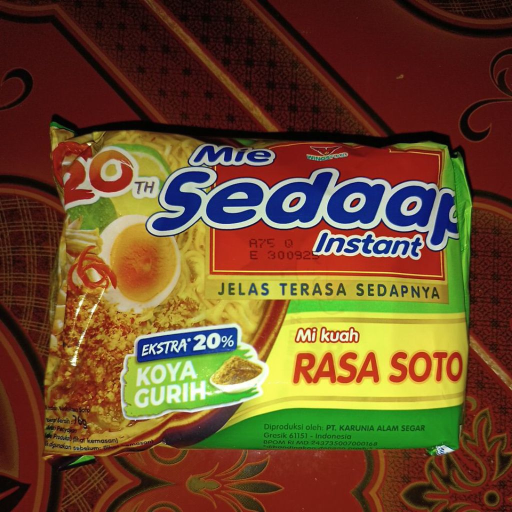 

mie instan sedap/rasa soto/1pcs