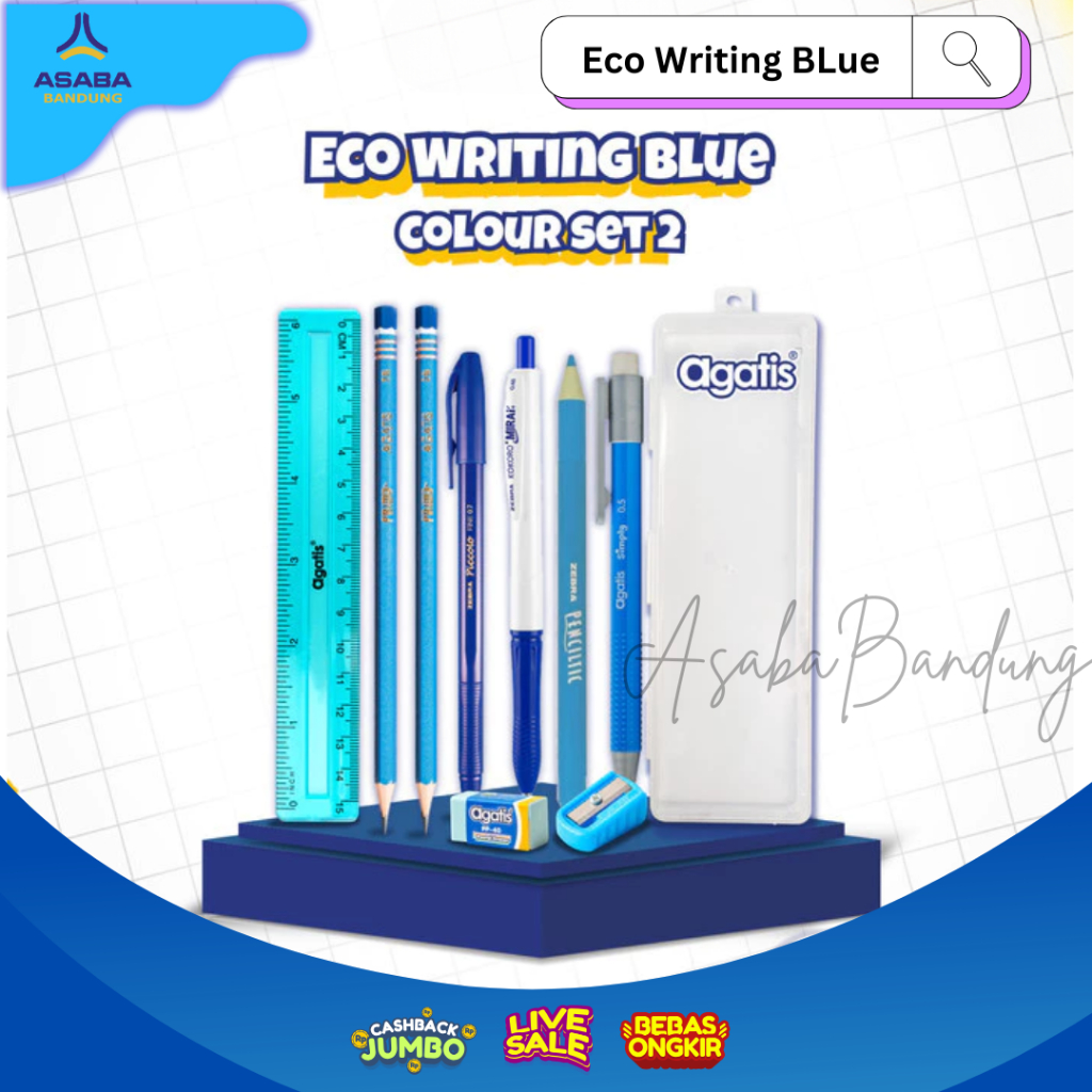

Asaba Bandung - Paket Alat Tulis Agatis Eco Writing Yellow Set - Blue Set - Paket Alat tulis Murah - Paket alat Tulis Hemat - Paket alat tulis Lengkap - Paket alat Tulis SD- - Buket Alat Tulis - Souvenir Alat Tulis - Rekomendasi Hadiah Alat tulis
