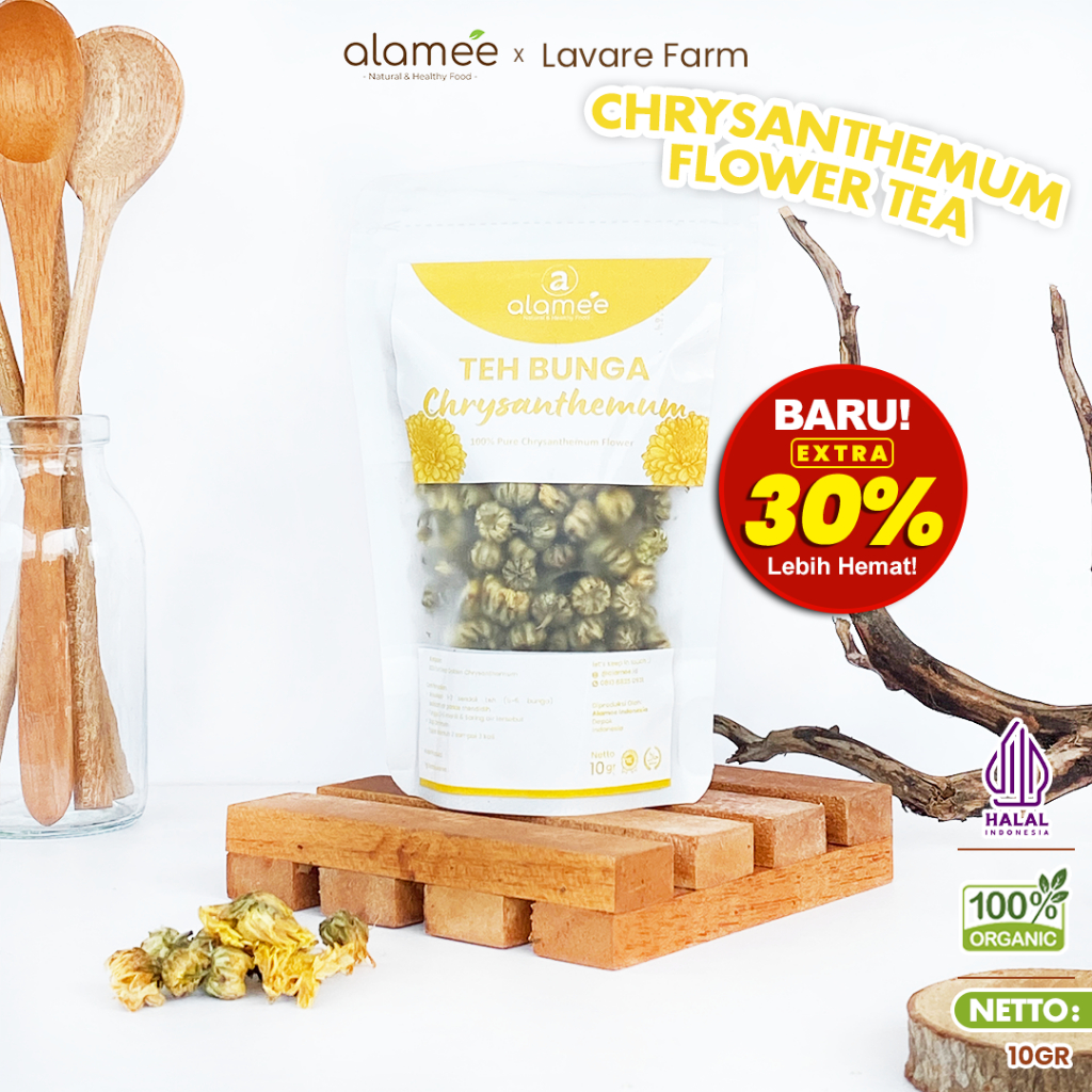 

ALAMEE Teh Bunga Chrysanthemum Tea Krisan Emas Golden Crysant Herbal Alami Organik Crysanthemum 10gr BUMA