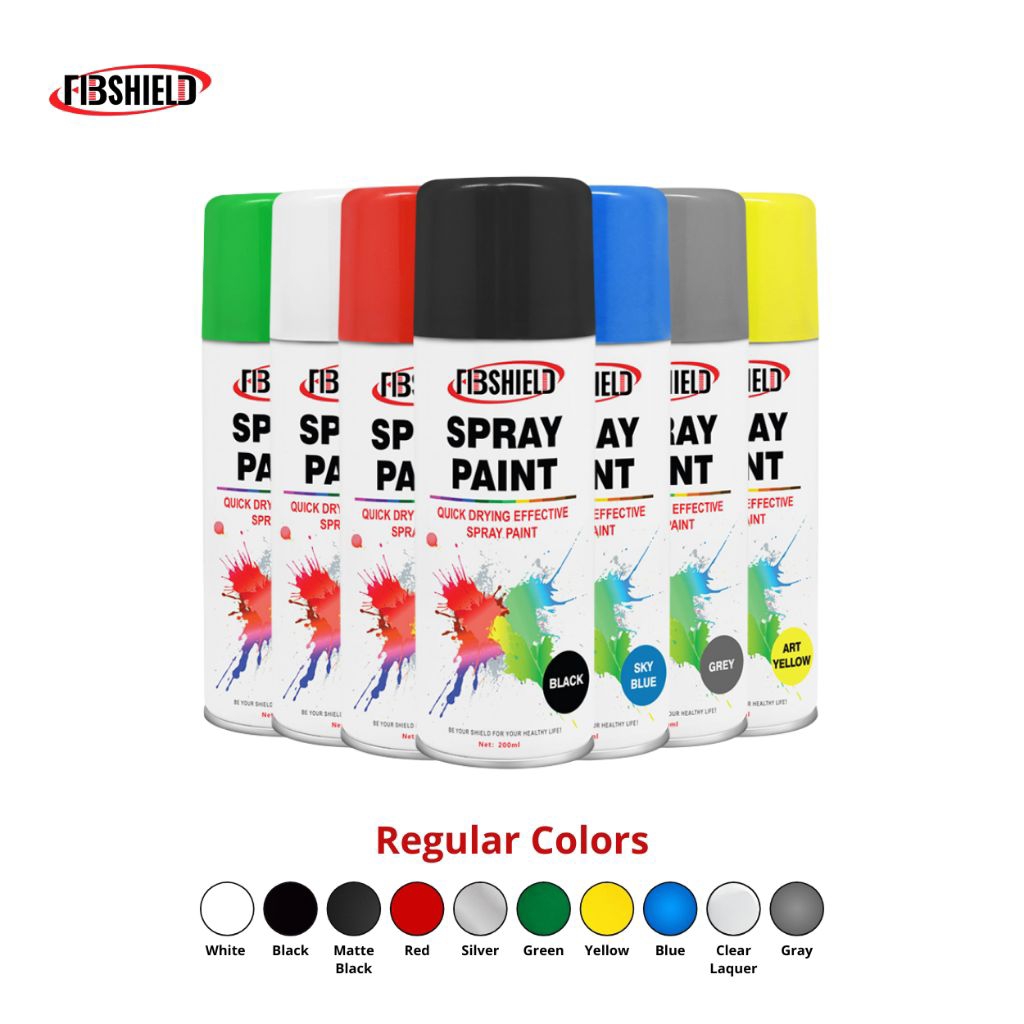 FIBSHIELD - Cat Semprot Mobil Dan Motor 200ml Cat semprot Helm Cat Semprot Perabotan Rumah Tangga