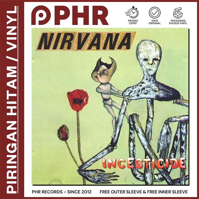 Vinyl NIRVANA - Incesticide [Piringan Hitam/LP/PH]