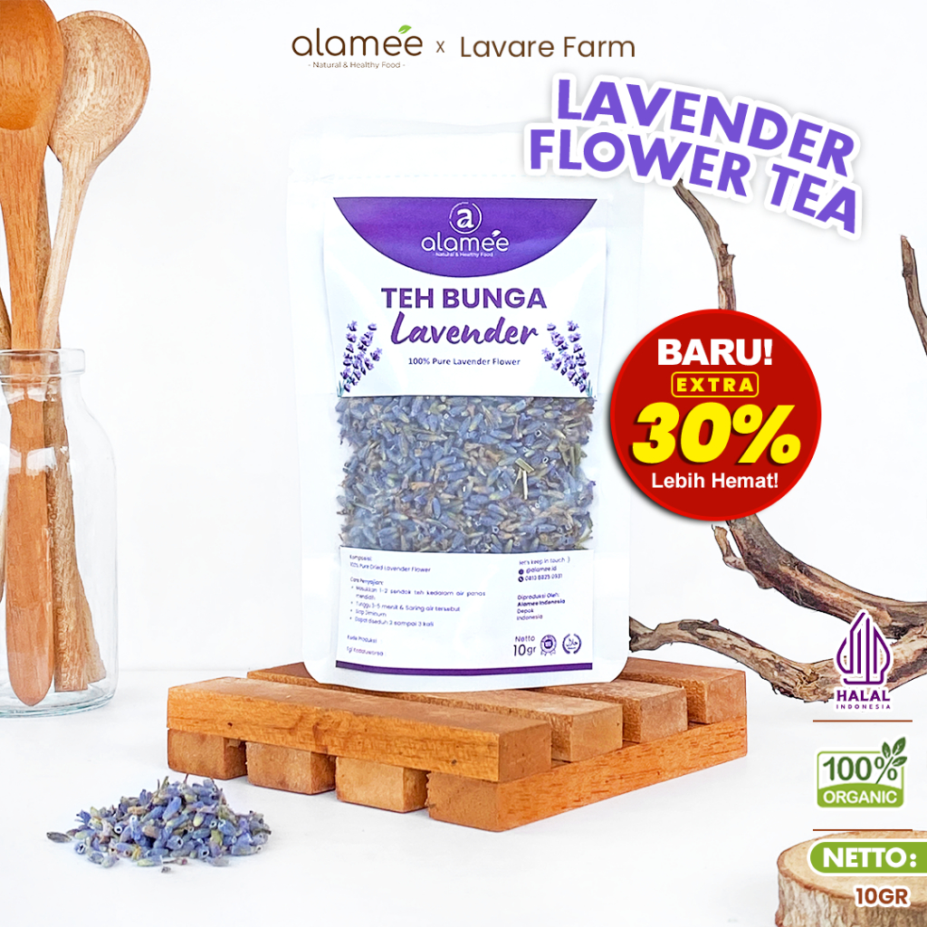 

Teh Bunga Lavender Insomnia Tea Organik Kering Dried Flower Herbal Alami Organic 10gr BUMA