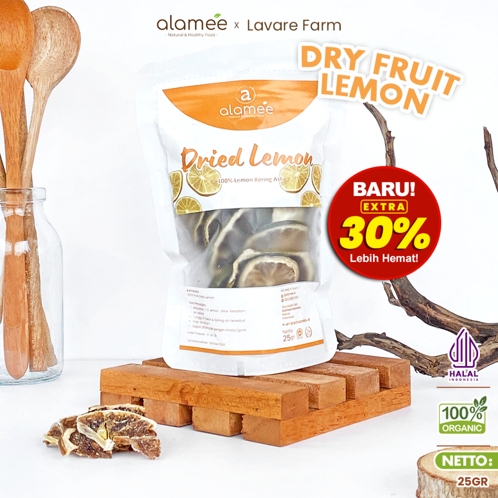 

ALAMEE Lemon Slice Tea Dried Kering Teh Herbal Iris Organik Minuman Herbal 25gr BUMA