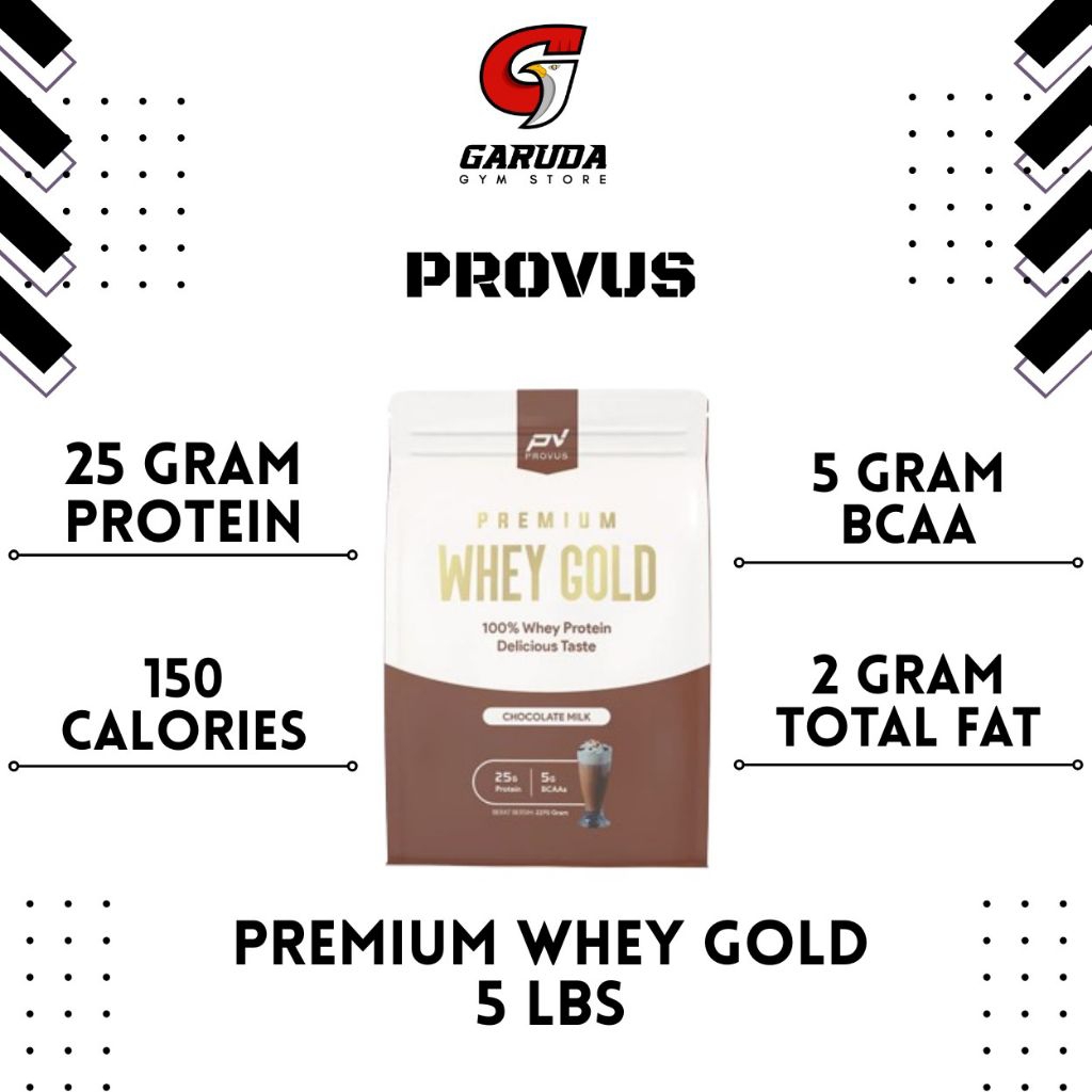 Provus Premium Whey Gold 5 lbs / 2.27kg Pure WPC 80 5lb