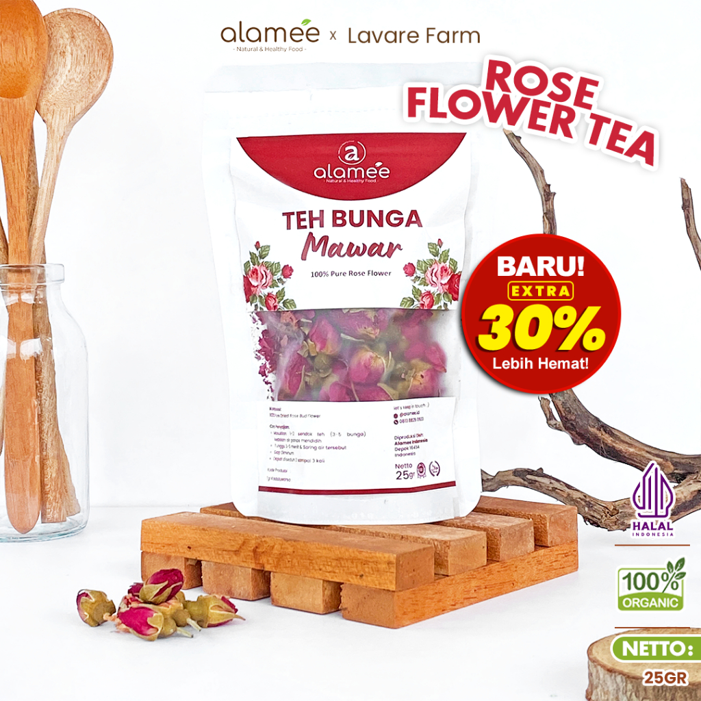 

ALAMEE Rose Tea Teh Bunga Mawar Organik Kering Dried Flower 25gr BUMA