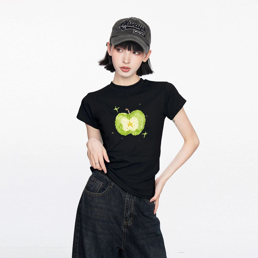 crop top Tshirt Wanita | Katun 100% baju y2k vintage | baju crop top wanita | baju crop wanita