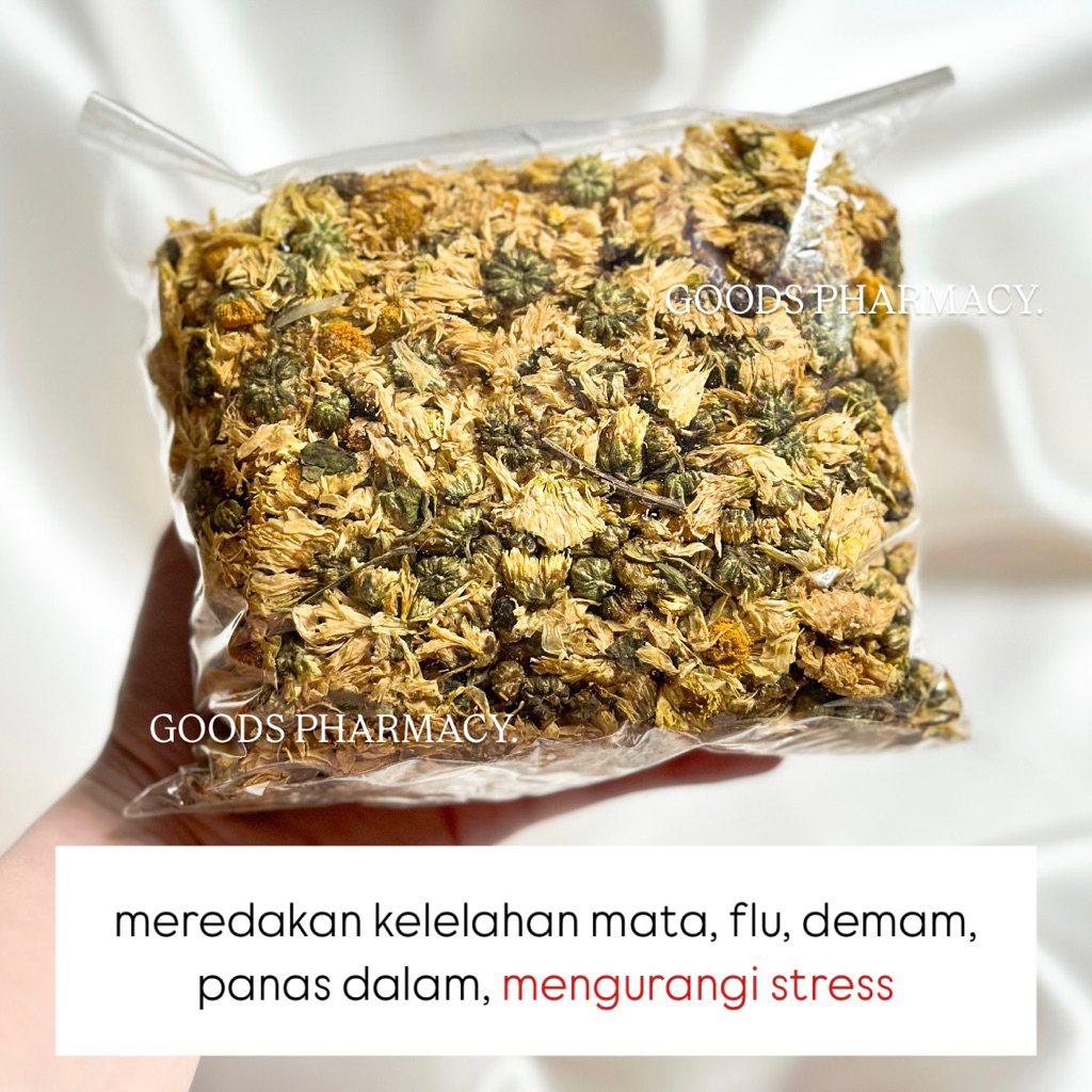 

100 Gram Chrysanthemum Tea / Ramuan Herbal Teh Bunga Krisan Ju Hua - Panas Dalam dan Demam