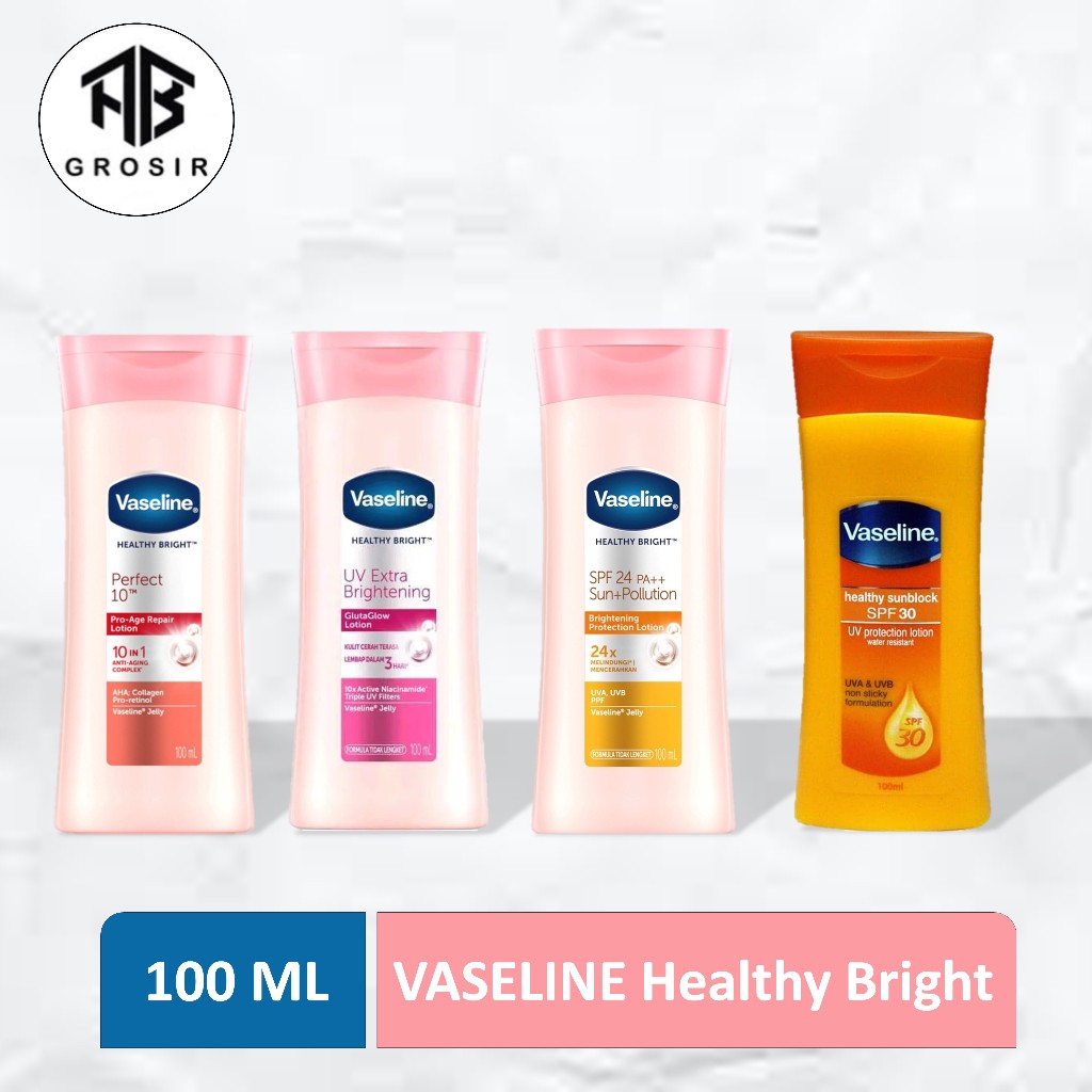 Vaseline Healthy Bright & Sunblock 100 Ml Hand Body
