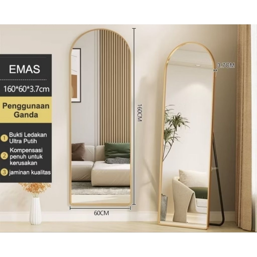 Kaca Cermin Standing Mirror 160x60 Termurah