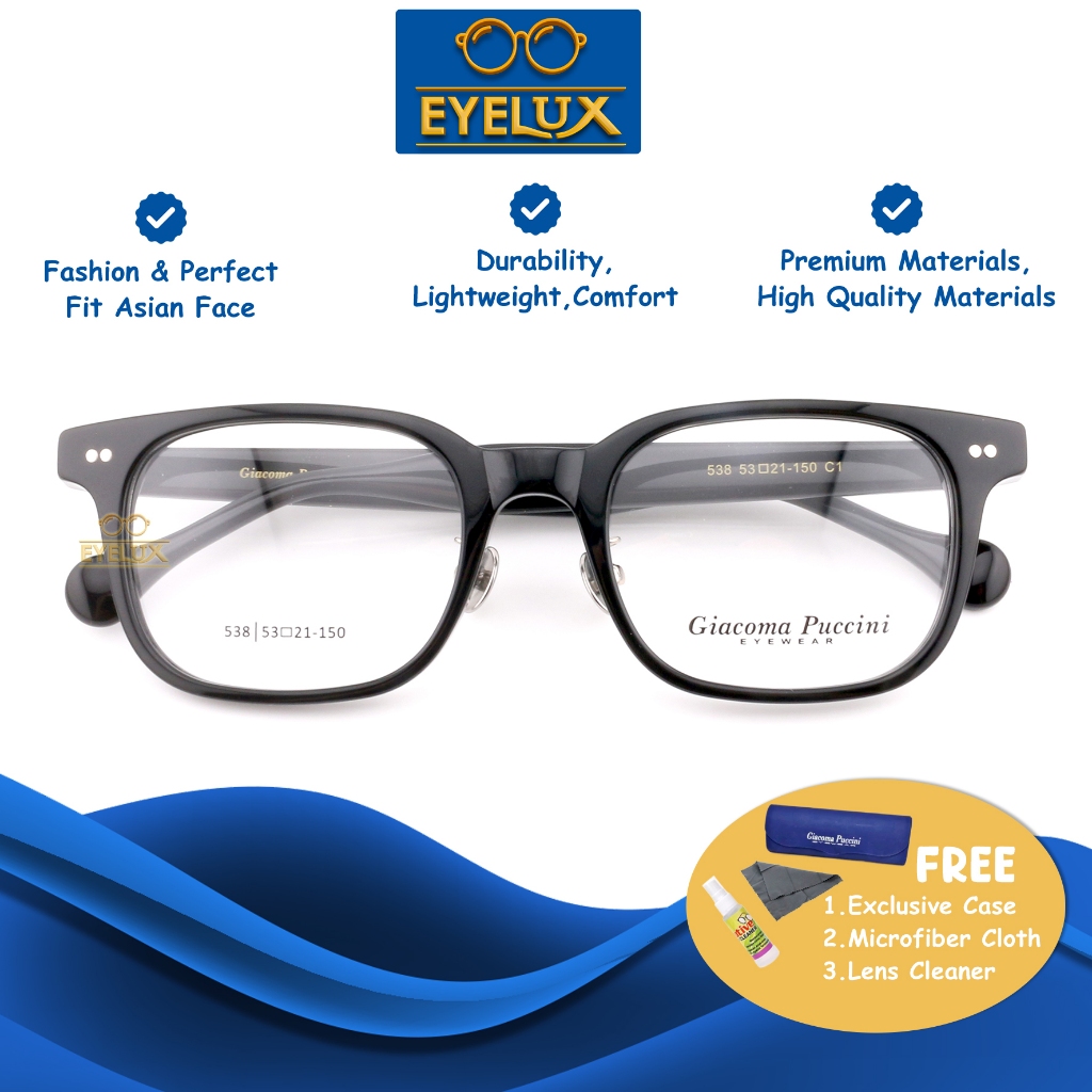 Giacoma Puccini Eyewear / GP 538 / 53-21-150 / Frame Kacamata Giacoma Puccini ORIGINAL