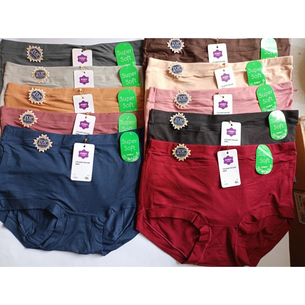 CD SOREX WANITA L/CELANA DALAM WANITA SOREX ART 1238 SUPER SOFT/ CD WANITA L PERPCS