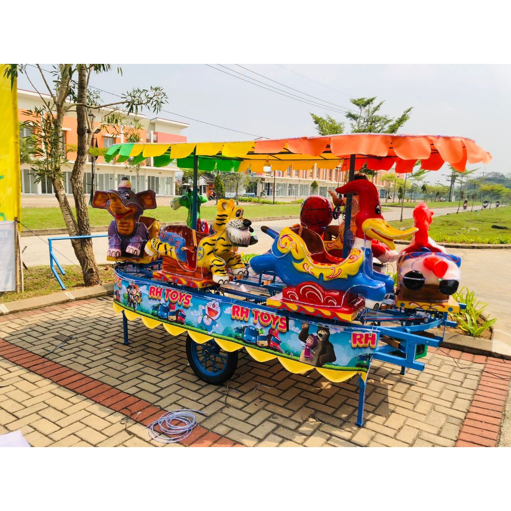 odong odong kereta panggung animal